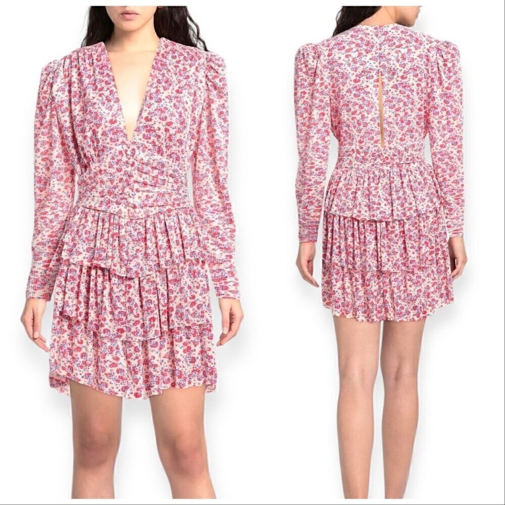 Sabina‎ Musayev Verbena Mini Dress, Floral print, Size L, New with tag